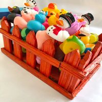 Canards de bain en caoutchouc écologiques de 2 pouces avec logo personnalisé, jaunes, flottants, numérotés, pour cadeaux d'affaires, sûrs et conformes aux normes de sécurité - Vente en gros