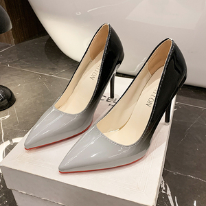 Cina vendita calda all'ingrosso <span class=keywords><strong>scarpe</strong></span> tacco alto di grandi dimensioni ufficio moderno Casual tacco alto <span class=keywords><strong>scarpe</strong></span> per le donne e le signore - Product Image 4