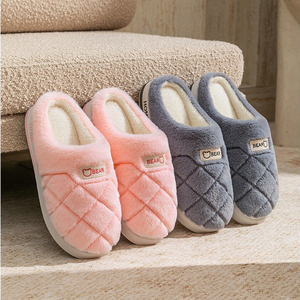 Pantuflas <span class=keywords><strong>Cerradas</strong></span> para Hombre y <span class=keywords><strong>Mujer</strong></span>, Cálidas para <span class=keywords><strong>Invierno</strong></span>, con Suela Gruesa, Felpa Suave, Antideslizantes, Planas, Casuales, para el Hogar, Peludas, Venta al Por Mayor - Product Image 4