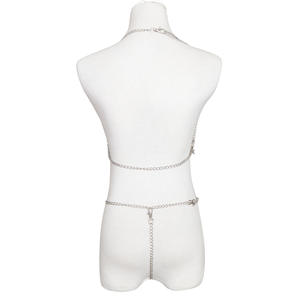Vente chaude alliage poitrine chaîne accessoires femmes discothèque fête Sexy trois points Bikini corps chaîne - Product Image 4