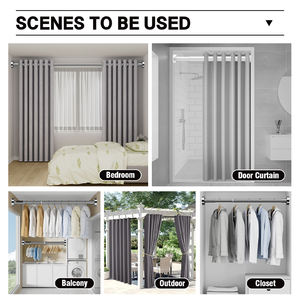 ARODDY-Porte Cortinas d'angle <span class=keywords><strong>pour</strong></span> <span class=keywords><strong>baignoire</strong></span>, tuyau <span class=keywords><strong>de</strong></span> salle <span class=keywords><strong>de</strong></span> bain, réglable, 25mm, 0.35-1.6m - Product Image 5