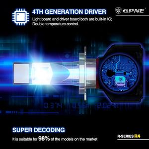 GPNE R4 Lampe frontale 55W New Arrival <span class=keywords><strong>Depo</strong></span> Auto Lamp H1 H4 H7car 360 Ampoules de phare à LED Système d'éclairage automobile - Product Image 6