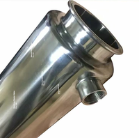 Raccord sanitaire en acier inoxydable à double enveloppe chauffante, Tri-Clamp femelle