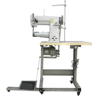Machine à coudre industrielle à point droit à cylindre à aiguille simple, haute qualité, prix bas, usage intensif, cuir