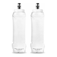 Gourde souple de course personnalisée en TPU sans BPA 500 ml – Accessoires d'extérieur écologiques – Bouteilles d'eau souples