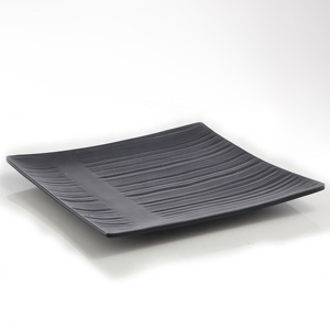 Piring Sajian <span class=keywords><strong>Sushi</strong></span> Warna Hitam Matte Melamin Piring Persegi Piring Makan Assiette <span class=keywords><strong>Plate</strong></span> Carree - Product Image 1