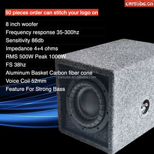 Boîtier Porté Haut-Parleur de <span class=keywords><strong>Caisson</strong></span> de Basses <span class=keywords><strong>Passif</strong></span> de <span class=keywords><strong>Voiture</strong></span> de 8 Pouces avec Amplificateur de <span class=keywords><strong>Voiture</strong></span> MonoBlock RMS 600W 2 Ohm Classe D - Product Image 2