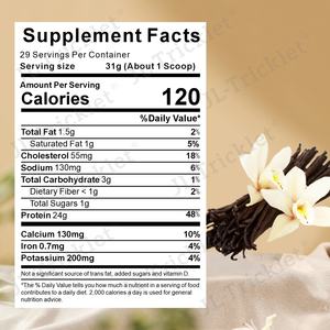 Supplément alimentaire en poudre d'isolat de protéines de lactosérum aux saveurs de <span class=keywords><strong>vanille</strong></span> - Product Image 6