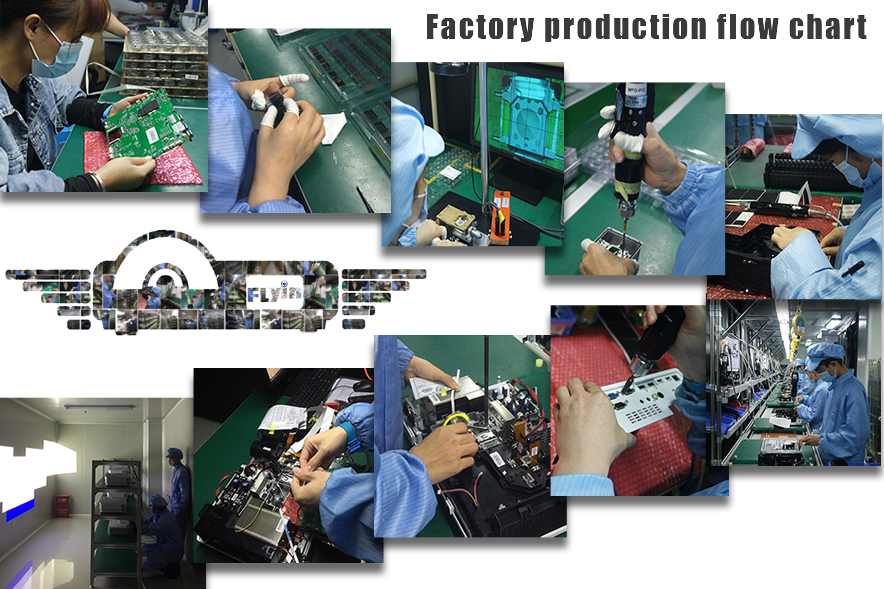 جهاز العرض التعليمي فلاي إن ليزر قصير المدى بدقة 4k إتش دي آر Wxga 3300 لومن 0