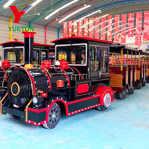 Train Touristique sans Rail Diesel/Électrique de 27, 42 ou 72 Passagers avec 1 <span class=keywords><strong>Locomotive</strong></span> et 2 Wagons pour Parcs d'Attractions - Product Image 6