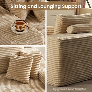 Living Room <strong>Sofa</strong> <strong>Bed</strong> Design Latest Italy 2025 with House Corduroy Couch Modular <strong>Combination</strong> <strong>Bed</strong> Corner Modern Sectional <strong>Sofa</strong> Set - Product Image 4
