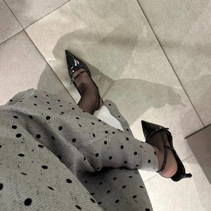 Sandalias de Tacón Alto Rojas y Sexys con Logotipo Personalizado para Dropshipping, Zapatos de Mujer con Punta en Pico y Tacones Altos para Damas - Product Image 4