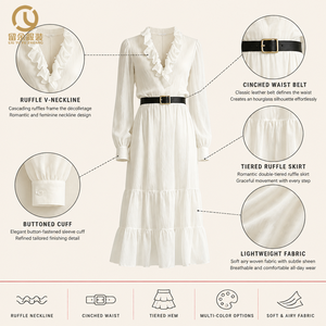 Custom Design Your Brand Clothing Cut and Sew Service Manufacturing Company <strong>Dress</strong> Makers Custom Womens Clothing Manufacturers - Product Image 3