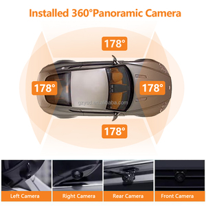 Autoradio Android à écran tactile de 9/10 pouces avec caméra de recul 360 AHD Système de vue des <span class=keywords><strong>oiseaux</strong></span> 360 Caméra panoramique pour voiture Android - Product Image 2