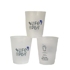 Vasos de Plástico Desechables PP Esmerilados al por Mayor con Logotipo Personalizado Impreso, Ecológicos y Libres de BPA para Bodas y Fiestas - Product Image 1
