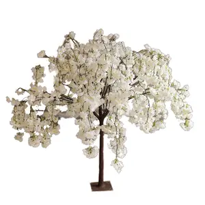 WHY376 Artificial Cherry Blossom Tree Home Decoration Weeping Tree Wedding Flowers Indoor Sakura Tree