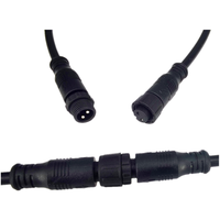 Connecteur étanche IP65 M12 mâle/femelle 2, 3 ou 4 broches pour éclairage LED, 5A 12V, avec contacts et boîtier en cuivre