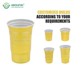 Vasos de aluminio de 12 oz con certificación BPA Free, vasos de aluminio de 12 oz para helado con tapa de 700 ml, vasos de aluminio de 12 oz con asa - Product Image 3