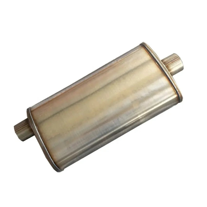 SS409 car stainless steel exhaust muffler 76 silent muffler