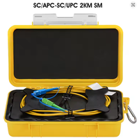 Caja de Cable de Lanzamiento OTDR de Fibra Óptica SC/APC-SC/UPC 1Km SM 1310/1550nm Eliminador de Zona Muerta