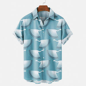 RNSHANGER verano <span class=keywords><strong>hombres</strong></span> pájaro <span class=keywords><strong>disfraces</strong></span> vacaciones Vintage camisa hawaiana <span class=keywords><strong>para</strong></span> <span class=keywords><strong>hombres</strong></span> 3D Animal patrón Casual blusa <span class=keywords><strong>para</strong></span> hombre - Product Image 6