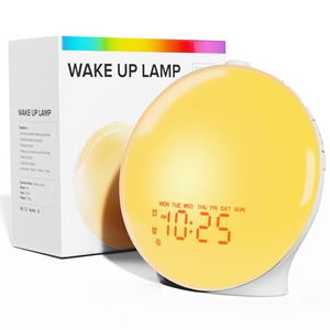 Nouvelle Lampe Réveil Numérique Moderne 2026 avec Minuteur pour le Sommeil, Lampe de Chevet LED RGB Coucher de Soleil, Horloge Réveil et Lampe de Table Nocturne - Product Image 1