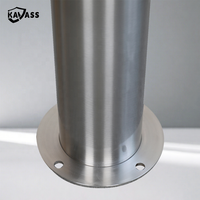 KAVASS Prix Spécial Poli 316 Montage en surface en acier inoxydable finition brossée Borne de sécurité ronde