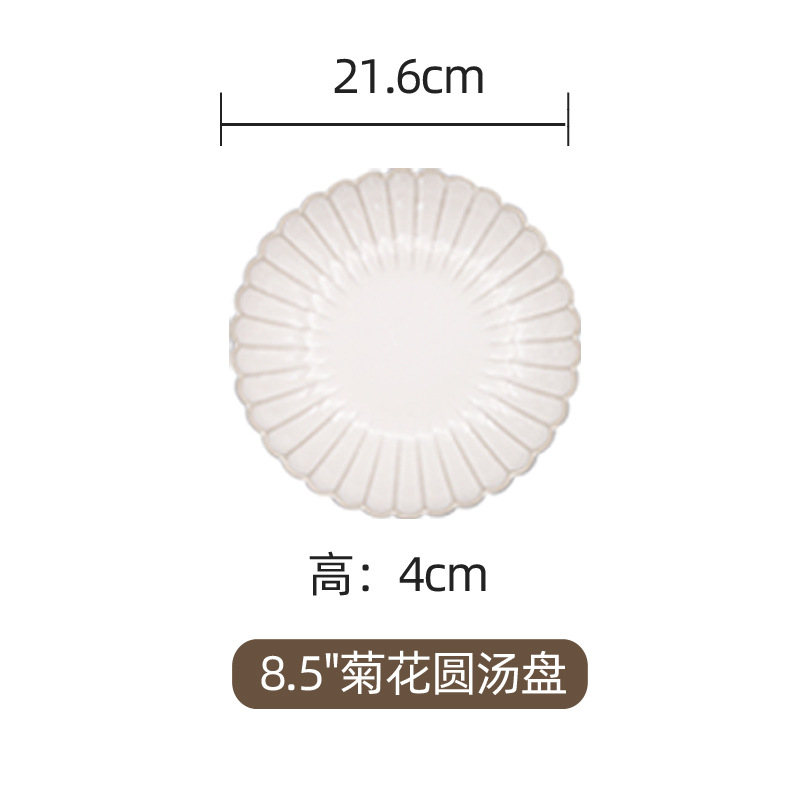 จานซุปขนาด 85 นิ้ว - 24 ใบ/กล่อง