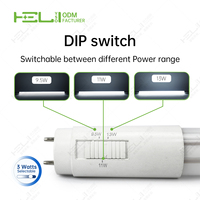 Tubo LED de Vidrio T8 ETL UL de 14W, 4 pies, 2200lm, 270 °   Tubo de Protección Contra Fugas de Corriente 5CCT G13, Tipo B, Entrada Simple/Doble para Oficina