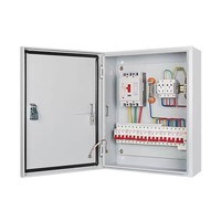 Armoire de distribution électrique métallique pour le contrôle de pompe par programmation PLC, avec boîtier de distribution d'alimentation et de comptage