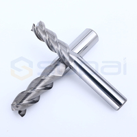 Fresas de extremo dedicadas de aluminio de tres flautas de carburo de tungsteno SUPAL CNC 3F brocas de enrutador de aluminio herramientas de corte de aluminio