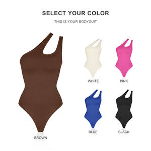 Body gainant amincissant sexy asymétrique à découpes pour femme, haute compression, contrôle du ventre, idéal pour l'été 2023 - Product Image 6