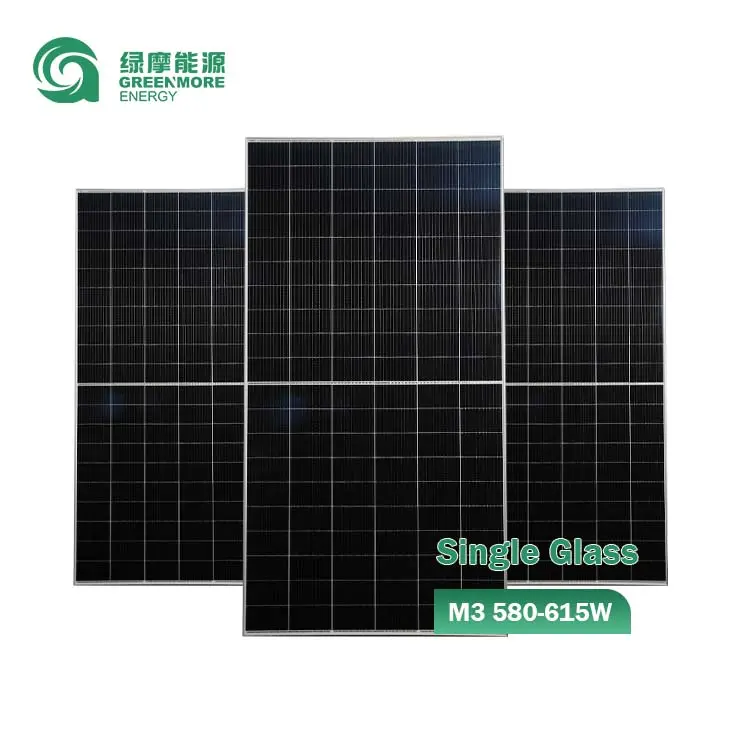Cheap Price Photovoltaic Silicon Cells Module Bifacial Solar Board 580-615W Monocrystalline Solar Panels