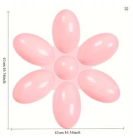 Tapis à lécher multi-compartiments en silicone pour animaux de compagnie, plateau de distribution lente en forme de fleur, tapis à lécher anti-anxiété pour chiens et chats