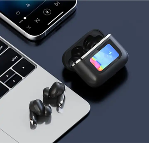 2024 nuevo diseño V8 Pantalla táctil LCD <span class=keywords><strong>Auriculares</strong></span> inalámbricos Tws <span class=keywords><strong>Auriculares</strong></span> inalámbricos - Product Image 3