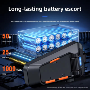 Auriculares Inalámbricos para Casco de Motocicleta C2, Intercomunicador de Largo Alcance de 520 m, Radio FM <span class=keywords><strong>BTH</strong></span> 6.0, Intercomunicador para Moto - Product Image 3