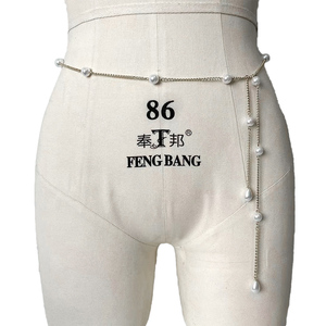 Vendita calda regolabile placcato perla a strati del corpo catena in vita, <span class=keywords><strong>Sexy</strong></span> perline per il corpo gioielli regali per le donne - Product Image 6