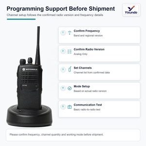 Original <strong>Motorola</strong> GP340 Analog Portable Radio VHF 5W or UHF 4W 16 Channels IP54 for Business Team Wholesale Full Kit - Product Image 4