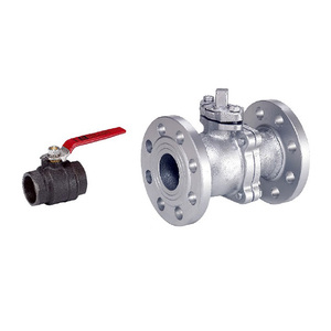 Billes de grafit solides pour garnissage de vannes en fonte, JIS10K/ANSI150, raccords BSPT/NPT/à brides, fonte ductile FCD450, base OEM BV-FCD, fonte ductile - Product Image 1