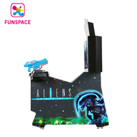 Centre de jeu Funspace arcade à monnaie 42 pouces Arcade Alien Shooting Game Machine Aliens Extermination Game Machine