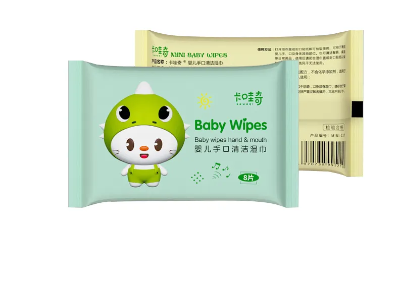 Nova chegada Pure Water Baby Wipes Organic Bamboo Fiber Wet Wipes para a limpeza do bebê