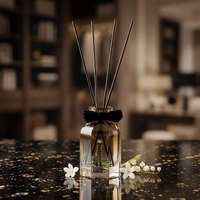 Diffuseur d'arômes de luxe écologique à bâtonnets en fibres, plusieurs senteurs, emballage personnalisé avec logo, diffuseur de roseaux parfumés pour la maison