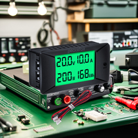 PZEM-025 pengukur voltase LCD Digital, Kwh Meter Wattmeter DC Multimeter 0 300V pengukur Amper energi 300Amp
