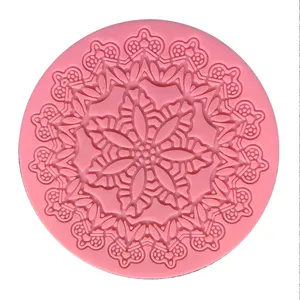 Силиконовый кружевной коврик в форме цветка, 3D форма для помадки, украшение торта, инструмент для выпечки, «сделай сам», форма для сахарной мастики, кухонные аксессуары
