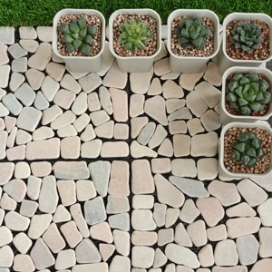 Nouvelle conception populaire de dalles de terrasse en pierre à emboîtement faciles à poser en extérieur, carrelage de sol en marbre, carrelage en pierre calcaire, carrelage de jardin - Product Image 1