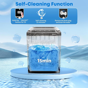 เครื่องทำน้ำแข็งแบบพกพาขนาดเล็ก 10-20 กก./24 ชม. ขายส่งราคาถูก เหมาะสำหรับใช้ในบ้านและมืออาชีพ ผลิตน้ำแข็งก้อนทรงกระสุน - Product Image 5
