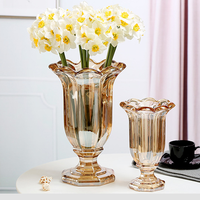 Nouveau design 2026 – Vases cylindriques modernes en verre de 18 cm et 20 cm pour fleurs, hydroponie, mariage – Écologiques et durables – Verre transparent