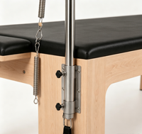 Équipement de fitness professionnel en bois d'érable, réglable et durable, couleur personnalisée, 3 en 1 : Trapeze, Cadillac, Reformer pour studio