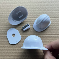 Taille-crayon en forme de mini casque de chantier en plastique, taille-crayon en forme de casque de construction, taille-crayon avec logo personnalisé, papeterie, cadeau promotionnel
