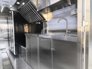 Etodevice Stainless Steel Mobile <b>Concession</b> Food Truck <b>Trailer</b> for Sale for Hamburger Snack Candy Chips - Product Image 6